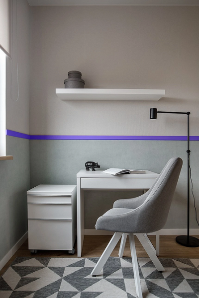 Фиолетовый в интерьере: 6 лучших сочетаний с другими цветами и 80 фотопримеров