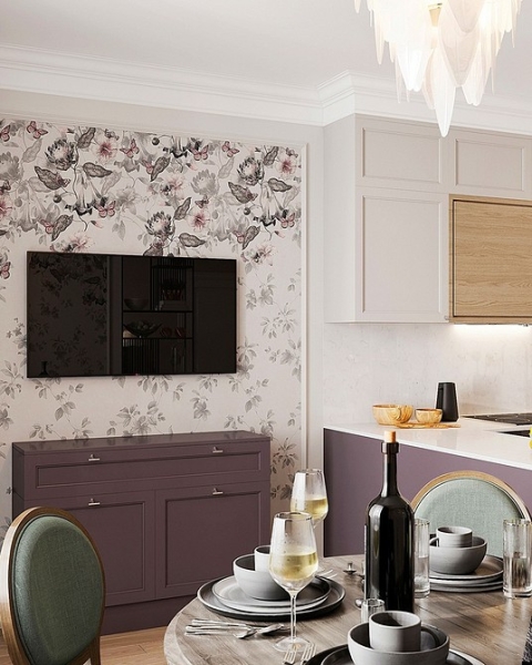 Фиолетовый в интерьере: 6 лучших сочетаний с другими цветами и 80 фотопримеров