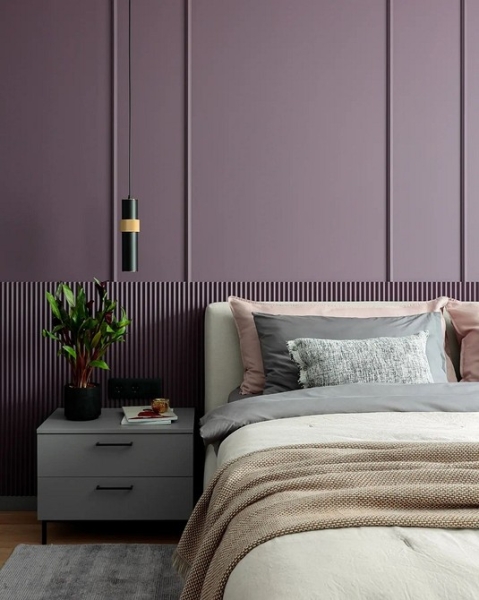 Фиолетовый в интерьере: 6 лучших сочетаний с другими цветами и 80 фотопримеров