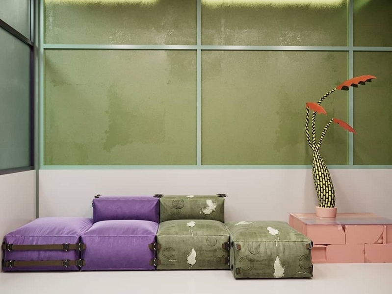 Фиолетовый в интерьере: 6 лучших сочетаний с другими цветами и 80 фотопримеров