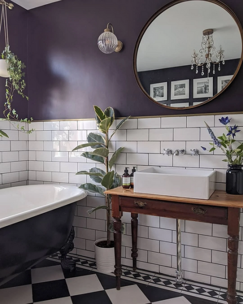 Фиолетовый в интерьере: 6 лучших сочетаний с другими цветами и 80 фотопримеров