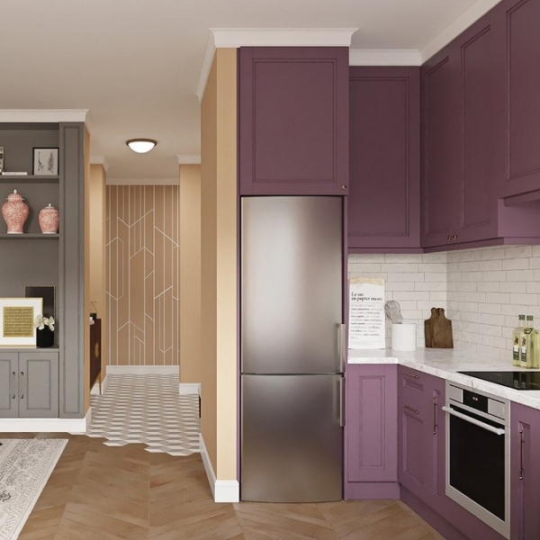 Фиолетовый в интерьере: 6 лучших сочетаний с другими цветами и 80 фотопримеров