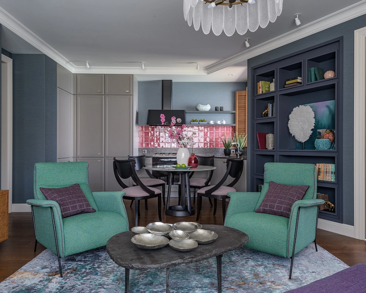 Фиолетовый в интерьере: 6 лучших сочетаний с другими цветами и 80 фотопримеров