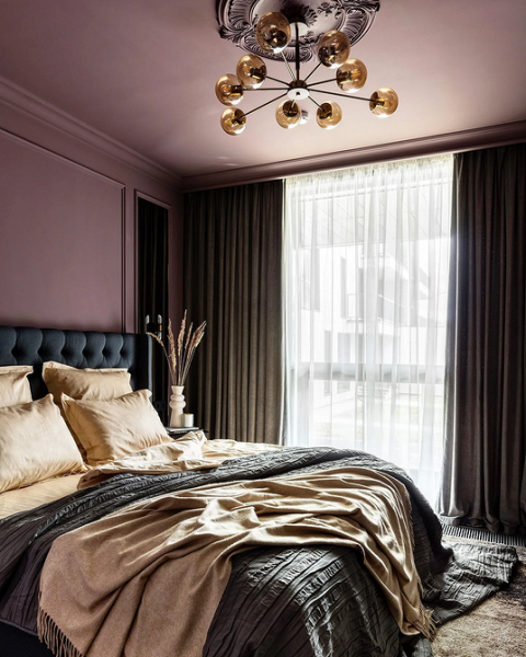 Фиолетовый в интерьере: 6 лучших сочетаний с другими цветами и 80 фотопримеров