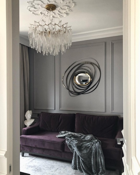 Фиолетовый в интерьере: 6 лучших сочетаний с другими цветами и 80 фотопримеров