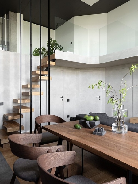 Как дизайнер превратила квартиру в двухуровневый лофт с элементами минимализма