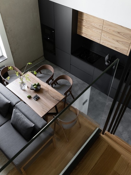 Как дизайнер превратила квартиру в двухуровневый лофт с элементами минимализма