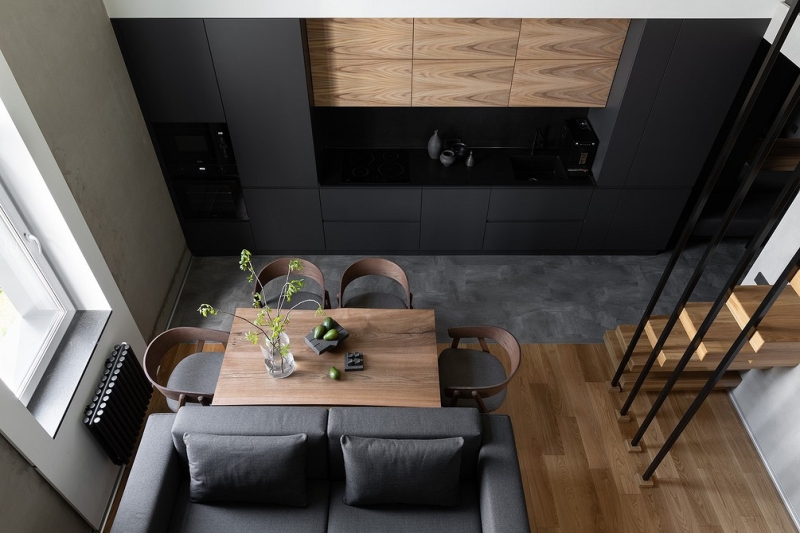 Как дизайнер превратила квартиру в двухуровневый лофт с элементами минимализма