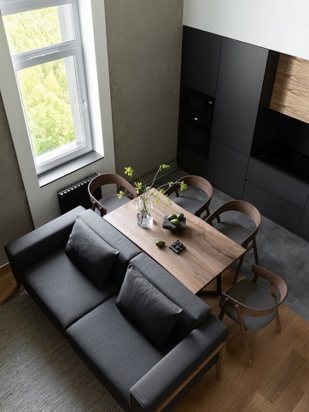 Как дизайнер превратила квартиру в двухуровневый лофт с элементами минимализма