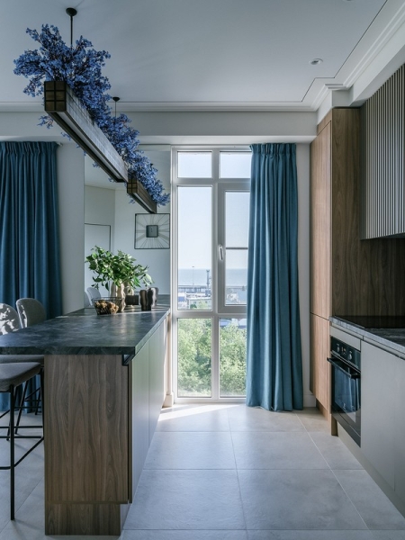 Как выглядит продуманная и стильная квартира для туристов в Сочи: пример однушки 35 кв. м