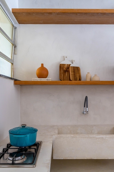 Маленькая квартира 27 м² в Рио-де-Жанейро, вдохновленная Санторини