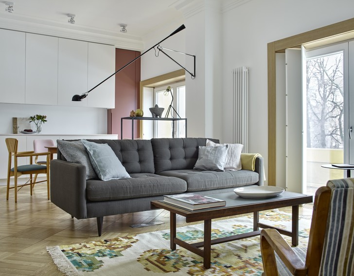 Маленькая квартира: лаконичный интерьер на Патриарших