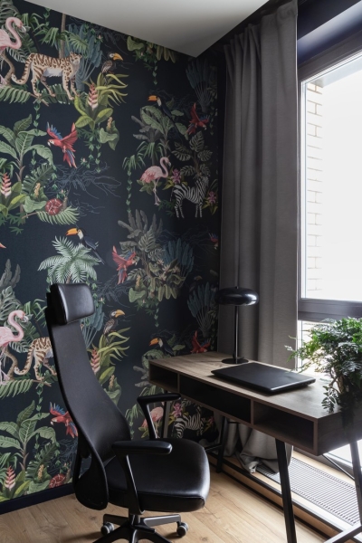 Монохромная квартира 45 м² с элементами лофта в Москве