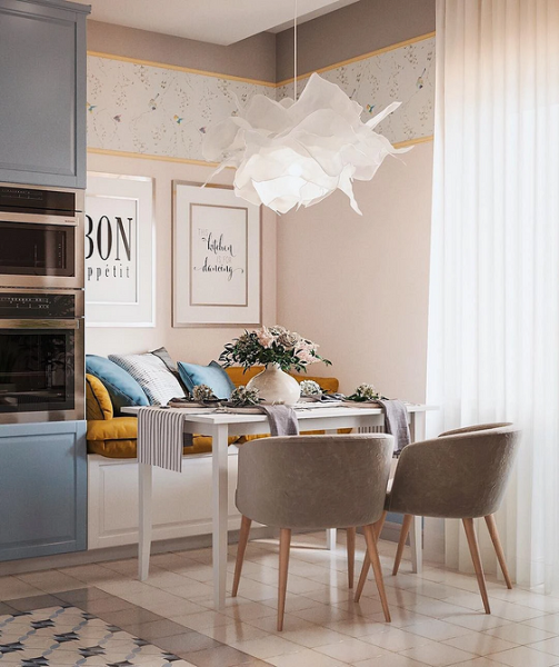 Оформляем стильный кухонный уголок: полезные советы, планировки и 72 фото