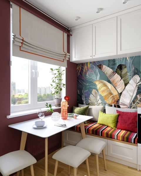 Оформляем стильный кухонный уголок: полезные советы, планировки и 72 фото