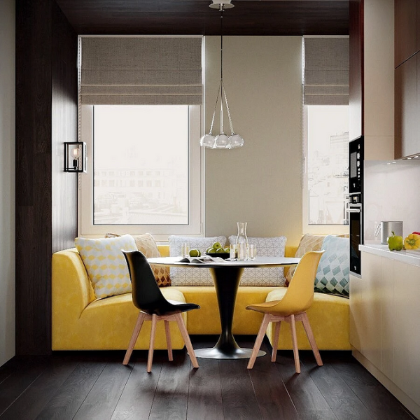 Оформляем стильный кухонный уголок: полезные советы, планировки и 72 фото