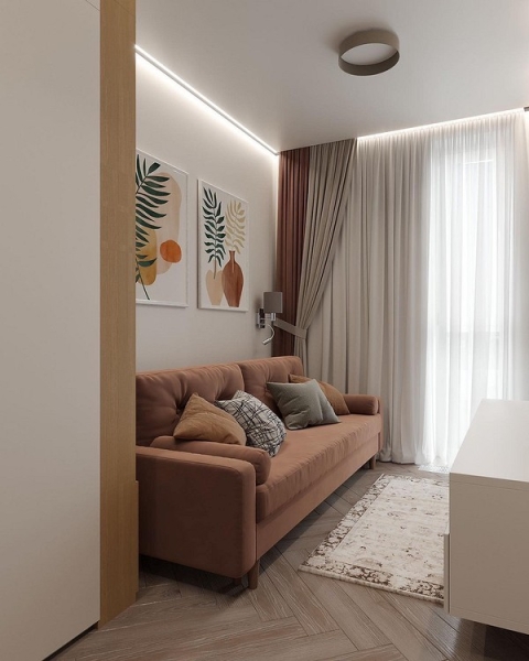 Шторы коричневого цвета: советы по выбору и 70 фото в интерьере