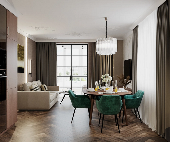 Шторы коричневого цвета: советы по выбору и 70 фото в интерьере