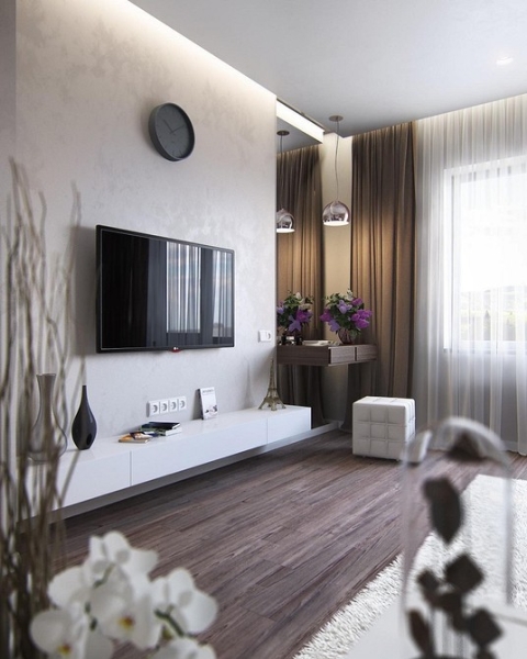 Шторы коричневого цвета: советы по выбору и 70 фото в интерьере