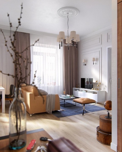 Шторы коричневого цвета: советы по выбору и 70 фото в интерьере