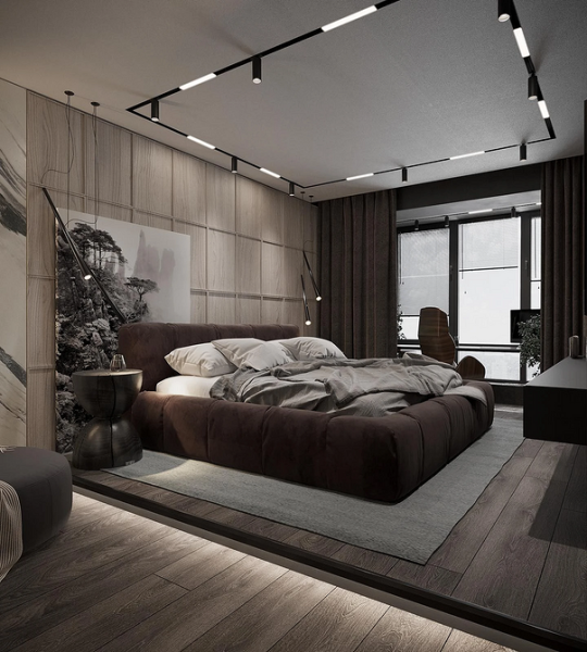 Шторы коричневого цвета: советы по выбору и 70 фото в интерьере