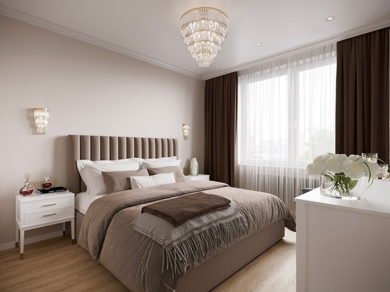 Шторы коричневого цвета: советы по выбору и 70 фото в интерьере