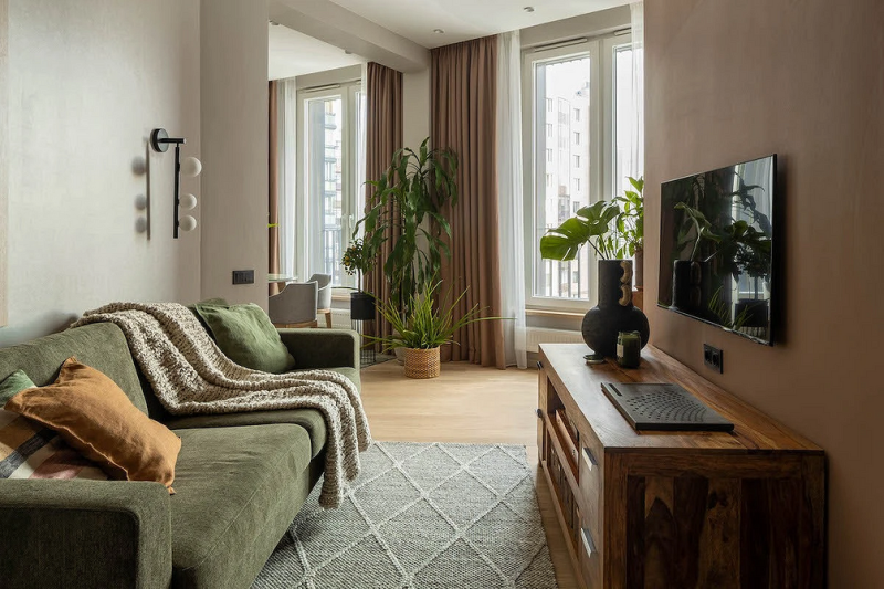 Шторы коричневого цвета: советы по выбору и 70 фото в интерьере