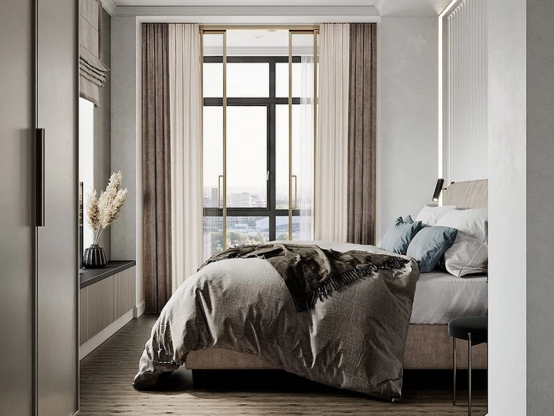 Шторы коричневого цвета: советы по выбору и 70 фото в интерьере