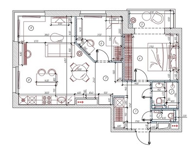 Уютная квартира для семьи с потрясающим видом из окон