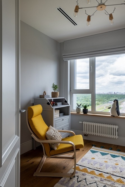 Уютная квартира для семьи с потрясающим видом из окон