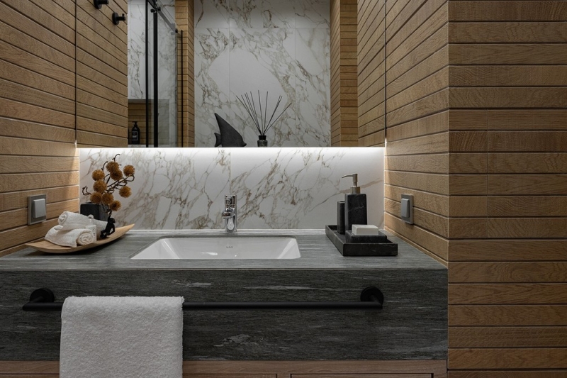 В стиле модерн: как дизайнер оформила студию 56 кв. м, которая выглядит просторно