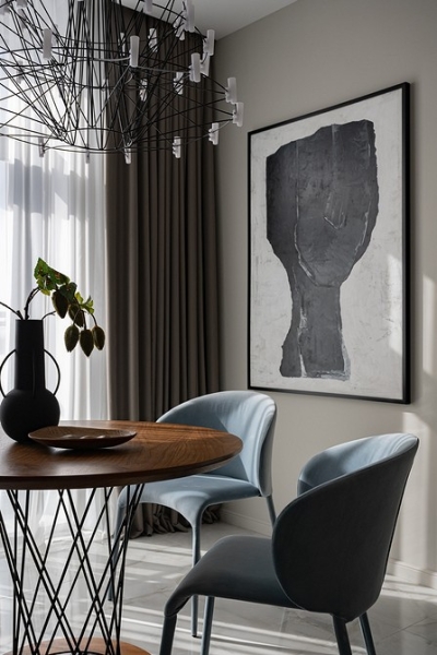 В стиле модерн: как дизайнер оформила студию 56 кв. м, которая выглядит просторно