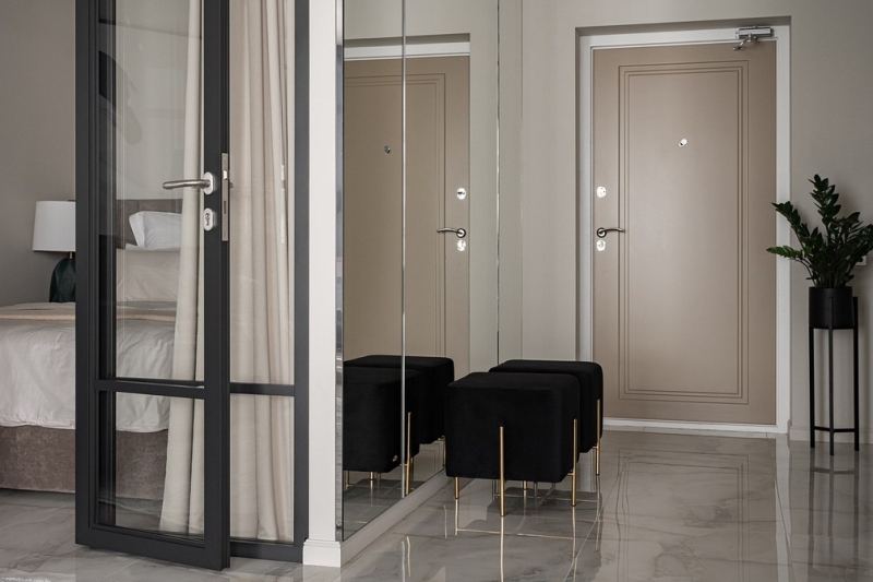 В стиле модерн: как дизайнер оформила студию 56 кв. м, которая выглядит просторно