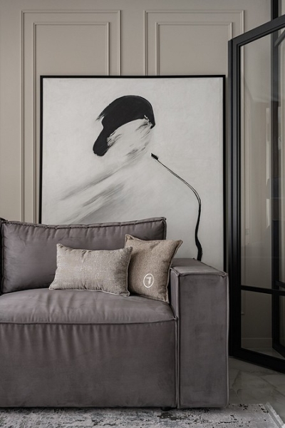 В стиле модерн: как дизайнер оформила студию 56 кв. м, которая выглядит просторно