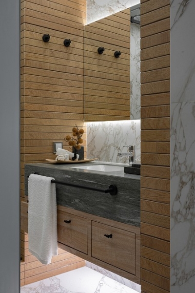 В стиле модерн: как дизайнер оформила студию 56 кв. м, которая выглядит просторно