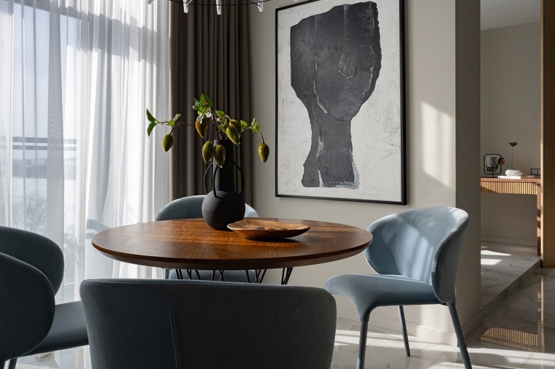 В стиле модерн: как дизайнер оформила студию 56 кв. м, которая выглядит просторно