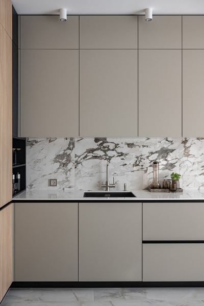 В стиле модерн: как дизайнер оформила студию 56 кв. м, которая выглядит просторно