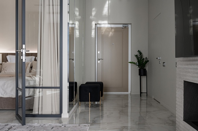 В стиле модерн: как дизайнер оформила студию 56 кв. м, которая выглядит просторно