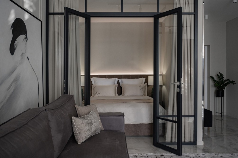 В стиле модерн: как дизайнер оформила студию 56 кв. м, которая выглядит просторно