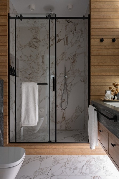 В стиле модерн: как дизайнер оформила студию 56 кв. м, которая выглядит просторно