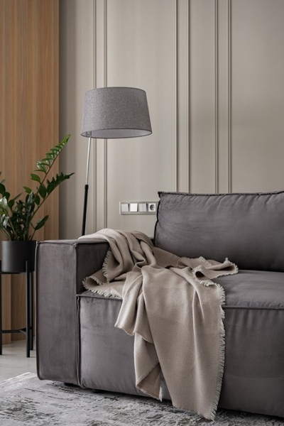 В стиле модерн: как дизайнер оформила студию 56 кв. м, которая выглядит просторно