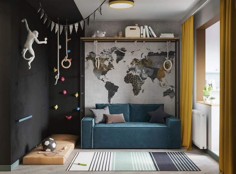 Желтые шторы в интерьере: где, как использовать, фото