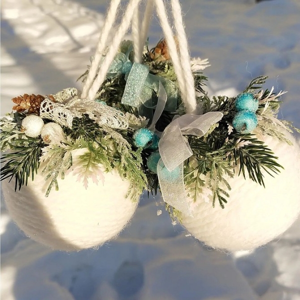 Большая игрушка на елку своими руками: 5 пошаговых инструкций и 34 фото