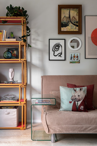 Дизайнерский интерьер со скромным бюджетом на 60 м&sup2;