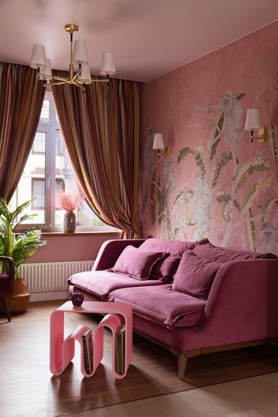 Двухэтажный дуплекс 75 кв. м с необычным интерьером для яркой хозяйки