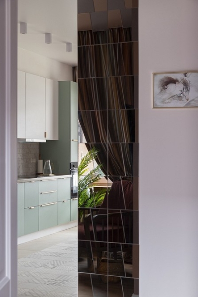 Двухэтажный дуплекс 75 кв. м с необычным интерьером для яркой хозяйки