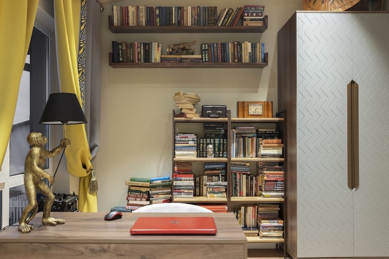 Двухэтажный дуплекс 75 кв. м с необычным интерьером для яркой хозяйки