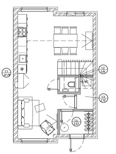 Двухэтажный дуплекс 75 кв. м с необычным интерьером для яркой хозяйки