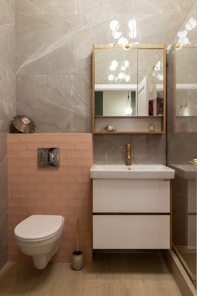 Двухэтажный дуплекс 75 кв. м с необычным интерьером для яркой хозяйки