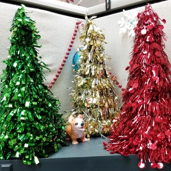 Елка из мишуры своими руками: идеи оформления и 5 пошаговых инструкций (36 фото)